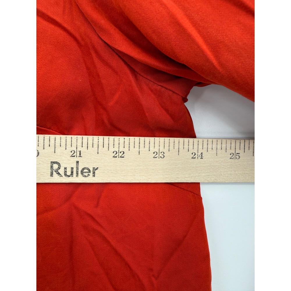 J Jill Shirt Womens XL Orange Long Sleeve Button Up Modal Soft - Picture 7 of 9